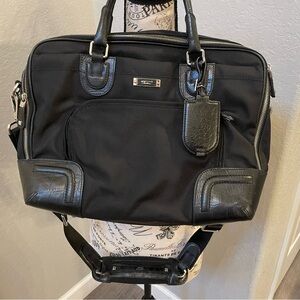 Vintage Tumi Women’s Black Laptop Briefcase Bag Canvas and Leather